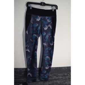 PATAGONIA LEGGINGS MAPLE CAMO SMOLDER BLUE GORPCORE Womens S